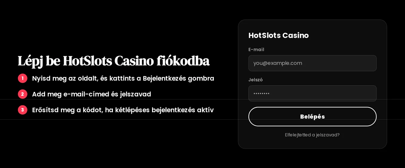 Adatokat megadó bejelentkezési felület