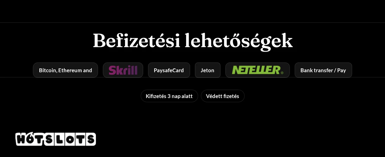 Befizetési módokat áttekint.