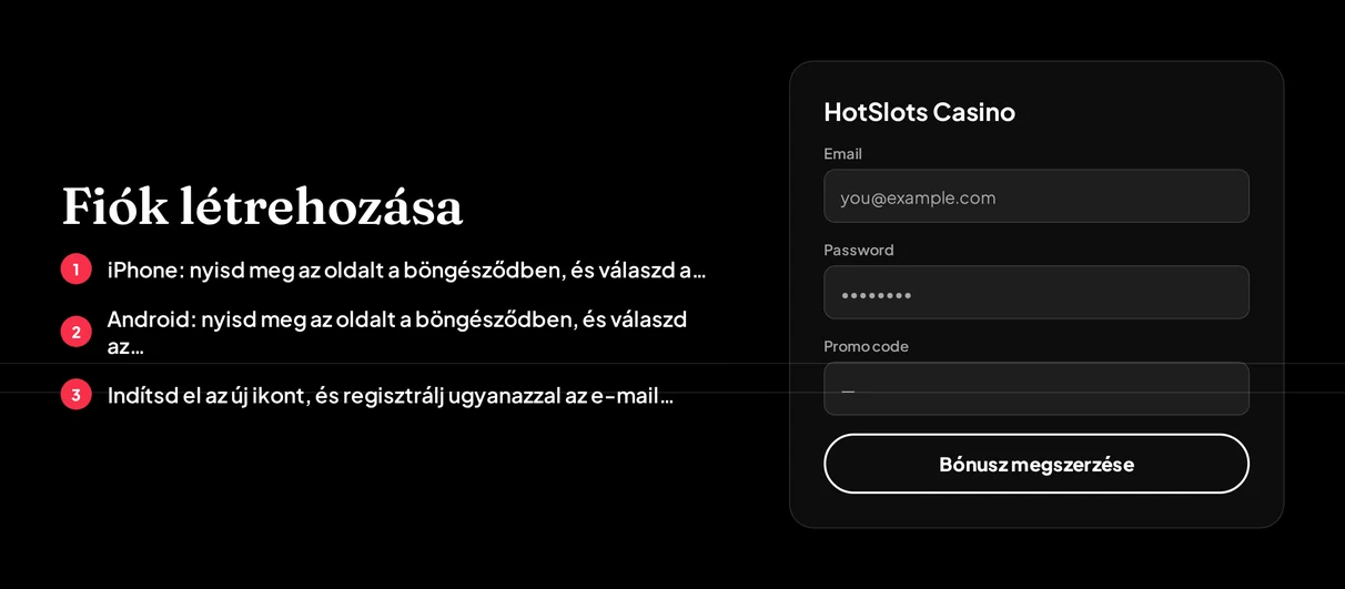 Regisztrációs űrlapot töltsd ki.